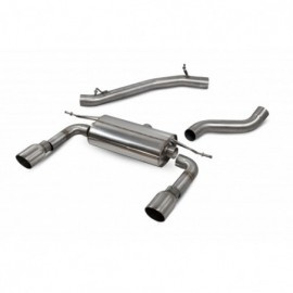 CatBack Audi TT MK3 2.0 TFSI Quattro modello senza GPF non risonato senza valvole (impianto di scarico da catalizzatore)