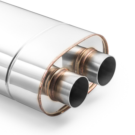 Universal Sports Muffler EX006 Elliptical X-PIPE – Stainless Steel T304