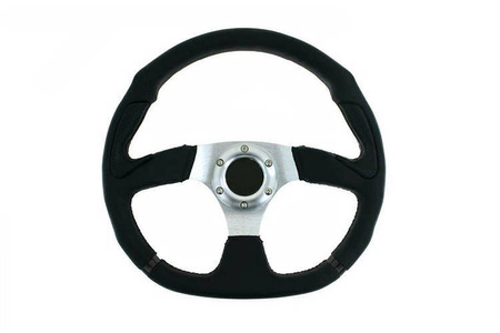 PRO sport steering wheel 350 mm black leather – 0 mm offset