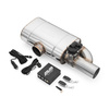 Kit silenciador transversal con paso directo y válvula eléctrica EV04 76/350