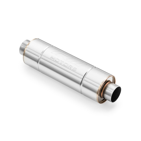 Sport Exhaust Muffler RM02 60mm Round – Embossed, Universal, Stainless Steel T304