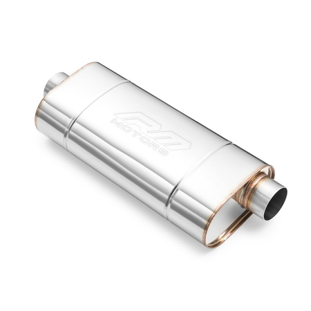 Silencieux Sport EM002 Elliptique – Sans Embouti, Universel, Acier Inoxydable T304