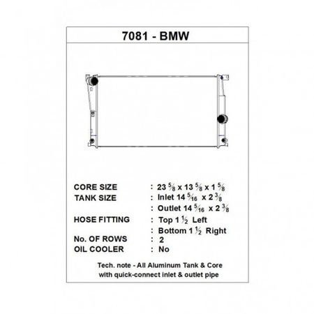 Radiateur BMW Série 4 F33 435i CSF