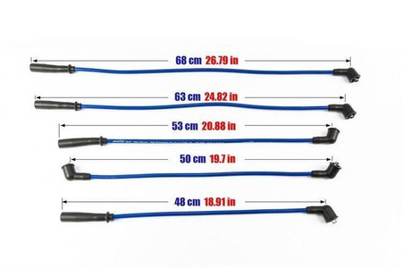 Cavi candela KIA Pride Mazda 323 89-01 blu