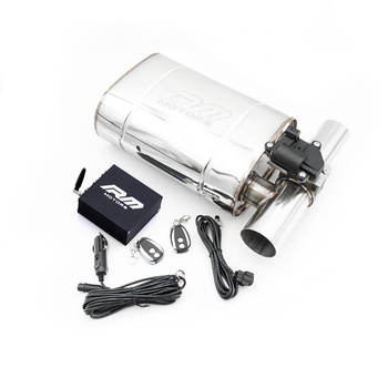 Silencieux elliptique avec vanne électrique EV02 63/300/E