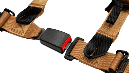 Rennsicherheitsgurte SLIDE V2 gold 4p 2" E4