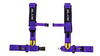 Cinturones de seguridad de carreras SLIDE V2 morado 4p 3" E4