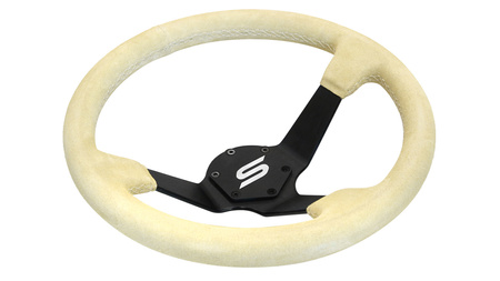 Volant SLIDE 350 mm suède jaune - sport, déport 90 mm