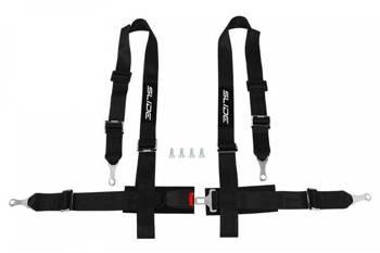 Racing seat belts SLIDE 4p 2" black