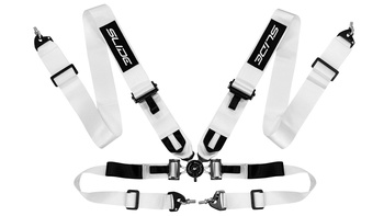 Racing seat belts SLIDE V2 Quick white 4p 3"
