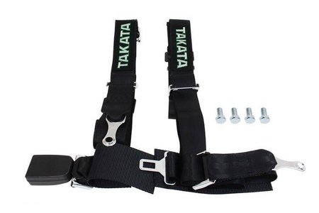 Racing harness 4-point 2" black – Takata Replica