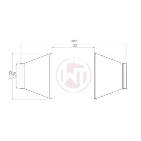 Catalyseur 300 CPSI EURO 6 130x300mm Wagner Tuning