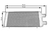 Intercooler 600x300x76 3" Unilaterale Tube and Fin