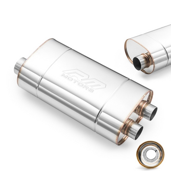 Silencieux Sport E005 Élliptique – Sans Embossage, Universel, Acier Inoxydable T304