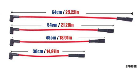 Cables de encendido Fiat Cinquecento Sporting Punto I Lancia Delta azul