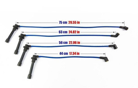 Zündkabel Honda CRX Civic LOGO 92-02 blau