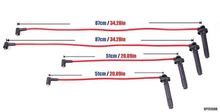 Ignition Leads Subaru Forester Legacy EJ25 EJ253 03-09 Red