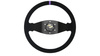 Volante SLIDE 350 mm suede nero Purple Strip - offset 90 mm