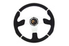 PRO sport steering wheel 350 mm black leather – 0 mm offset
