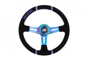 SLIDE steering wheel 350 mm NeoChrome suede - 45 mm offset
