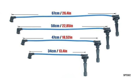 Cavi candela Honda CR-V I 2.0L B20 K20 95-01 blu