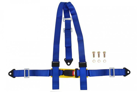 Racing harness 3-point 2" blue – E4 homologation