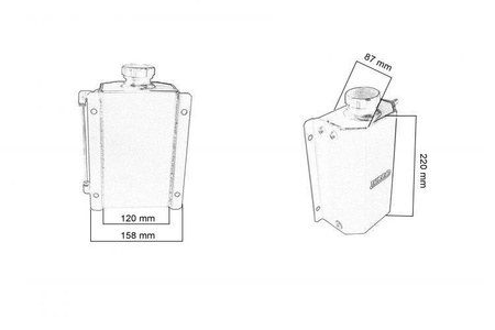 Oil Catch Tank 2L Schwarz
