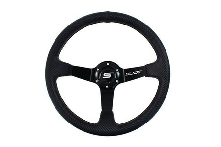 SLIDE steering wheel 350 mm carbon black - 90 mm offset 