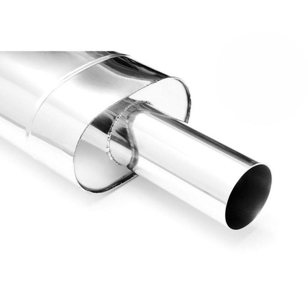 Silencieux elliptique universel E208 90R 50 avec embossage