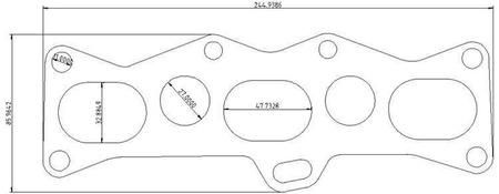 Brida colector de escape Mazda MX-6 Ford Probe