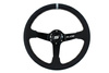 SLIDE steering wheel 350 mm leather black - 80 mm offset