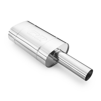 Universeller elliptischer Schalldämpfer E202 76R 50 mit Prägung