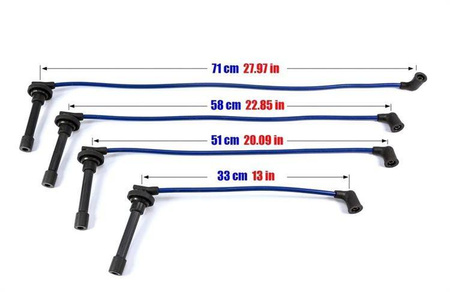 Cables de encendido Honda Civic Integra Aerodeck 98-01 rojo