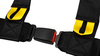 Racing seat belts SLIDE V2 black 4p 3" E4 