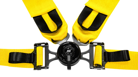 Racing seat belts SLIDE V2 Quick yellow 4p 3"
