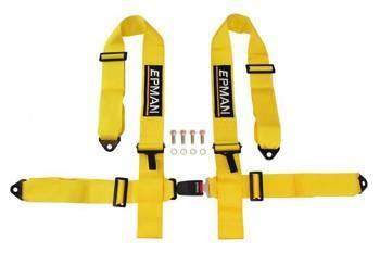 Sport Racing Harness 4-Point 3 Inch Yellow – EPMAN