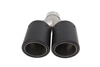 Dual exhaust tip 2×101 mm, inlet 63 mm – carbon, size L