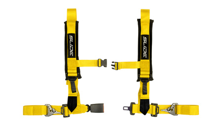 Cinture di sicurezza da corsa SLIDE V2 giallo 4p 2" E4