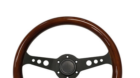 Volant 350 mm – bois, noir  