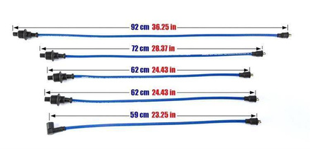 Zündkabel Citroen BX Peugeot 205 309 405 1.6 1.9L 83-94 blau