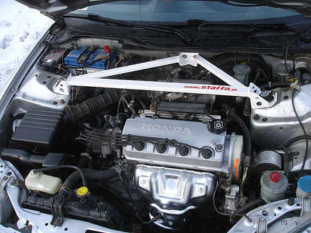 3-Punkt-Domstrebe Honda Civic IV CRX 2 Schwarz