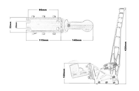 Frein à main hydraulique OBP DRIFT – Modèle universel avec réservoir intégré