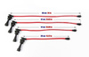 Cables de encendido Mitsubishi Eclipse II 4G63 4G63T 95-98 rojo