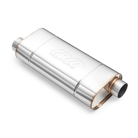 Silencieux Sport EM003 Elliptique – Embouti, Universel, Acier Inoxydable T304