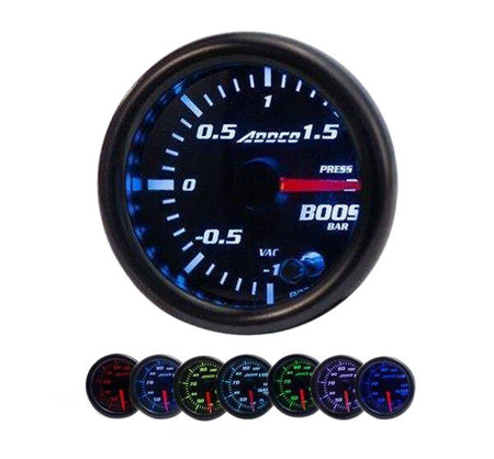ADDCO 52 mm Turbo Boost Gauge – Boost Pressure Meter