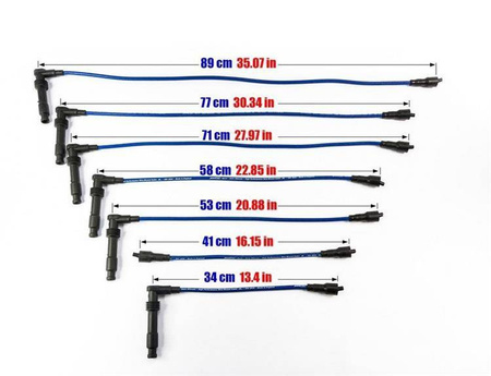 Ignition Leads Opel Omega A Senator 3.0 V6 89-94 Red