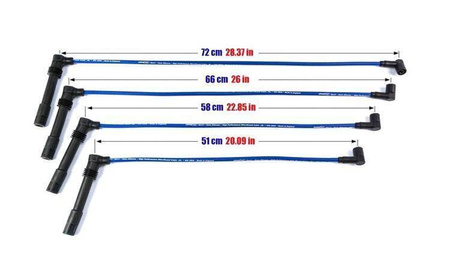 Zündkabel Seat Leon Audi A3 Volkswagen Golf IV Bora 1.8L 96+ blau