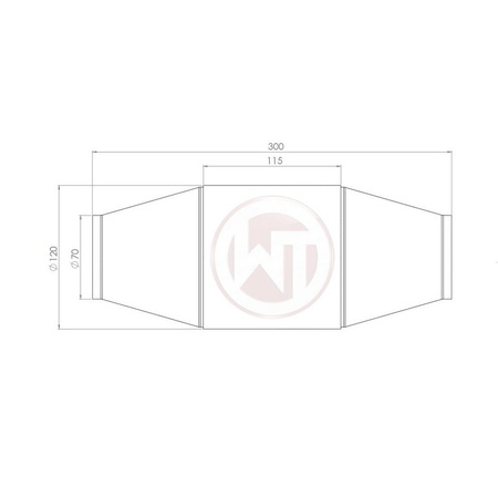 Catalizzatore 100 CPSI EURO 6 120x300mm Wagner Tuning