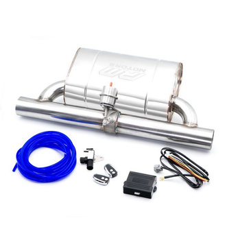 Silenziatore ellittico con valvola a depressione EVP01 63/350/P