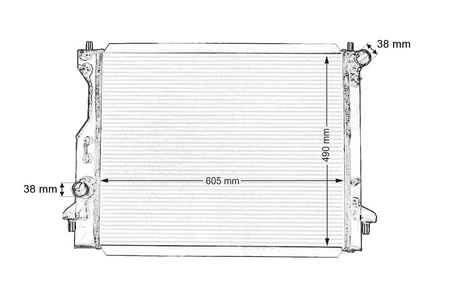 Radiatore sportivo Ford Mustang 2005+